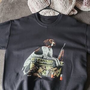 Black Graphic Dog Sweatshirt